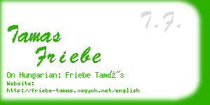 tamas friebe business card